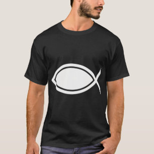 Minimalist Fish Symbol T-Shirt