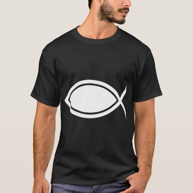 Minimalist Fish Symbol T-Shirt (Front)