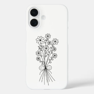 Minimalist Floral Bouquet iPhone 16 Case