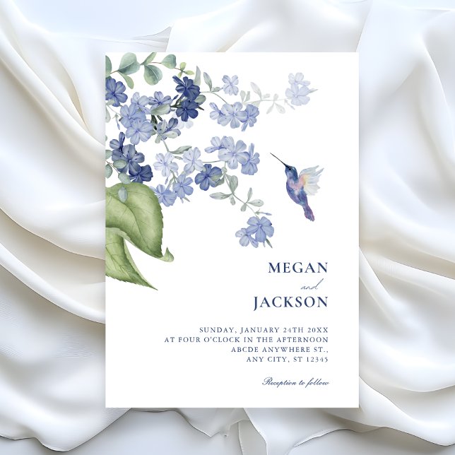 Minimalist Floral branch bird wedding Invitation (Creator Uploaded)