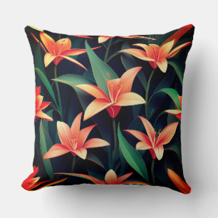 Minimalist Floral Charm Seamless Pattern Cushion