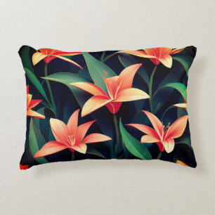Minimalist Floral Charm Seamless Pattern Decorative Cushion