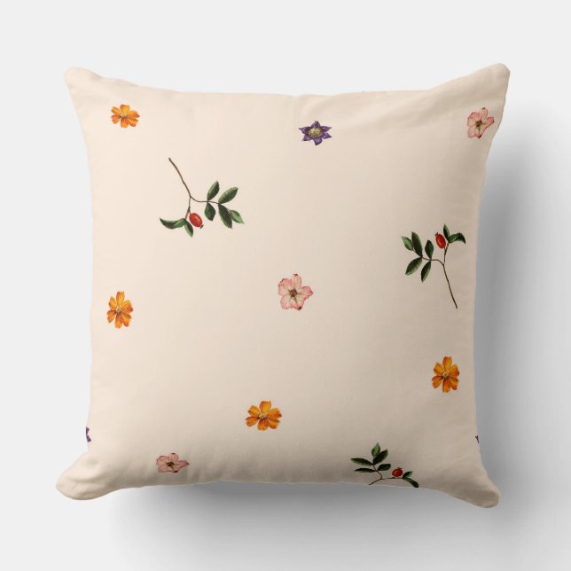 Minimalist Floral Cushion (Front)