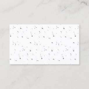 Minimalist Floral Elegance   Premium Calling Cards