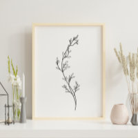 Minimalist Floral Line Art