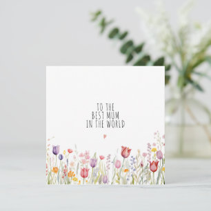 MINIMALIST Floral Mother’s Day Card