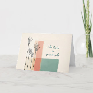 Minimalist Floral Mother’s Day Card – She Blooms 2