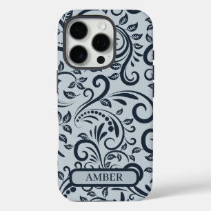 Minimalist Floral Phone Case with Custom Name