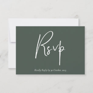 Minimalist Floral RSVP Card