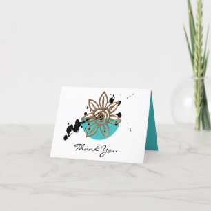 Minimalist Floral Thank You Card