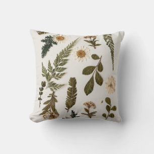 Minimalist Floral Throw Pillow
