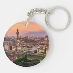 Minimalist Florence Italy Aesthetic Keychains