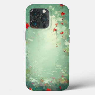 Minimalist flowering patterns - "soft elegance" iPhone 13 pro case