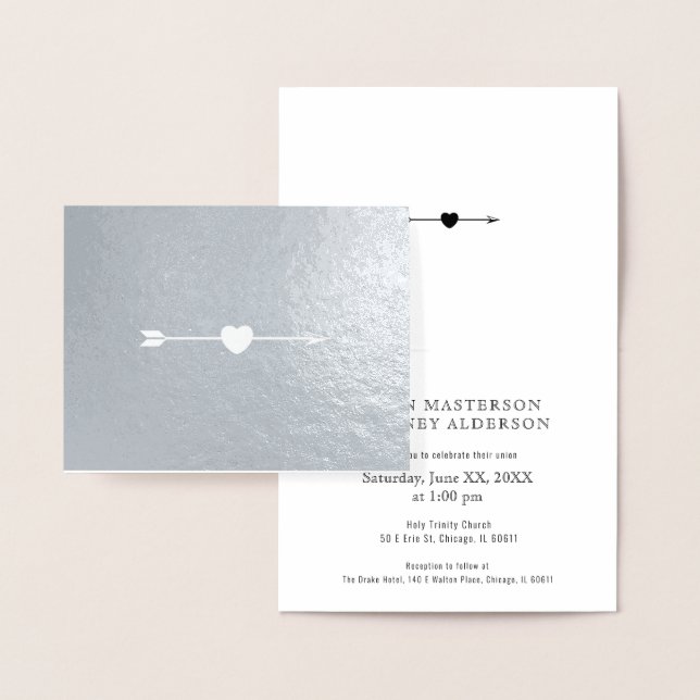 Minimalist Folded | Reverse Foil Card | Horizontal (Display)