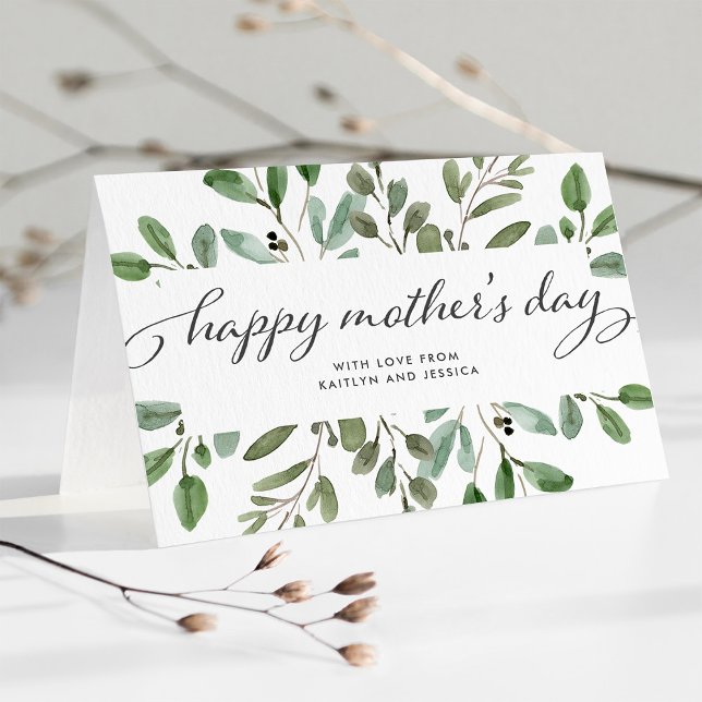 Minimalist Foliage | Happy Mother's Day Card (Creator Uploaded)