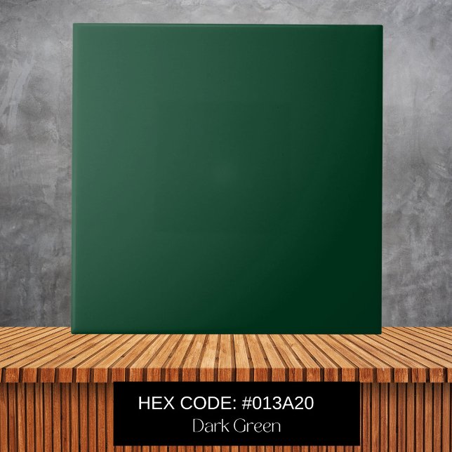Minimalist Forest Green Plain Solid Colour  Tile (Creator Uploaded)