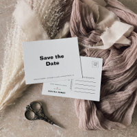 Minimalist Formal Wedding Save the Date Calendar
