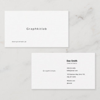 Minimalist Founder Branded Business Card
