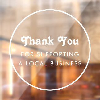 Minimalist Frame Thank You Local Business Branding