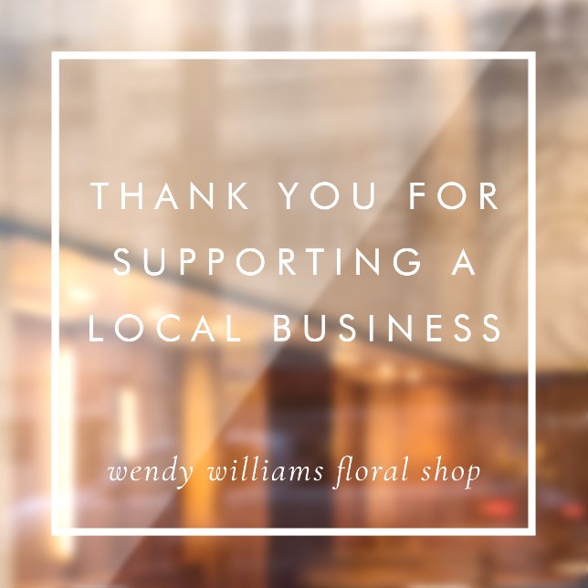 Minimalist Frame Thank You Local Business Branding (Sheet 2)