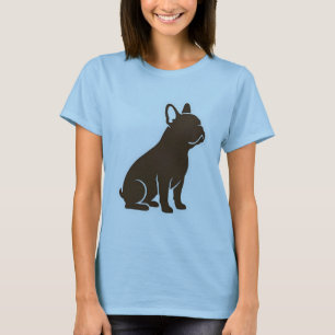 Minimalist French Bulldog Silhouette Dog Lover Des T-Shirt