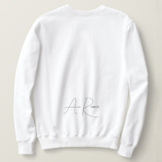 Minimalist French Script  Sweatshirt