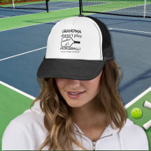Minimalist Funny Cute Grandma Pickleball Player