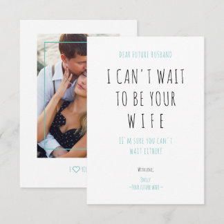 Minimalist Funny Handwriting Future Husband Wife