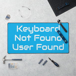 Minimalist Funny Tech Phrase Desk Mat