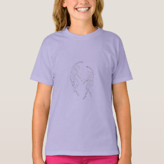 Minimalist Galaxy Constellation Art - Golden Conne T-Shirt
