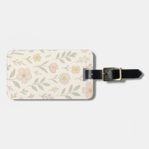 Minimalist Garden Floral Colourful Luggage Tag