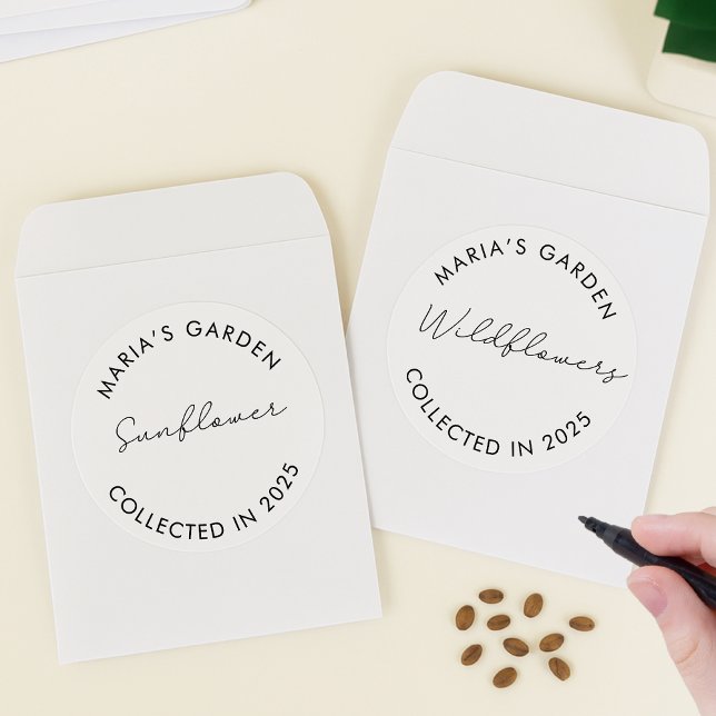 Minimalist Garden Seed Labels – Blank Centre  (Creator Uploaded)
