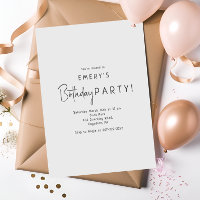 Minimalist Gender Neutral Birthday Party