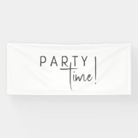 Minimalist Gender Neutral Birthday Party Time