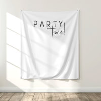 Minimalist Gender Neutral Party Time Backdrop
