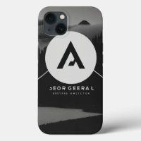 Minimalist General Contractor Logo - Black & White