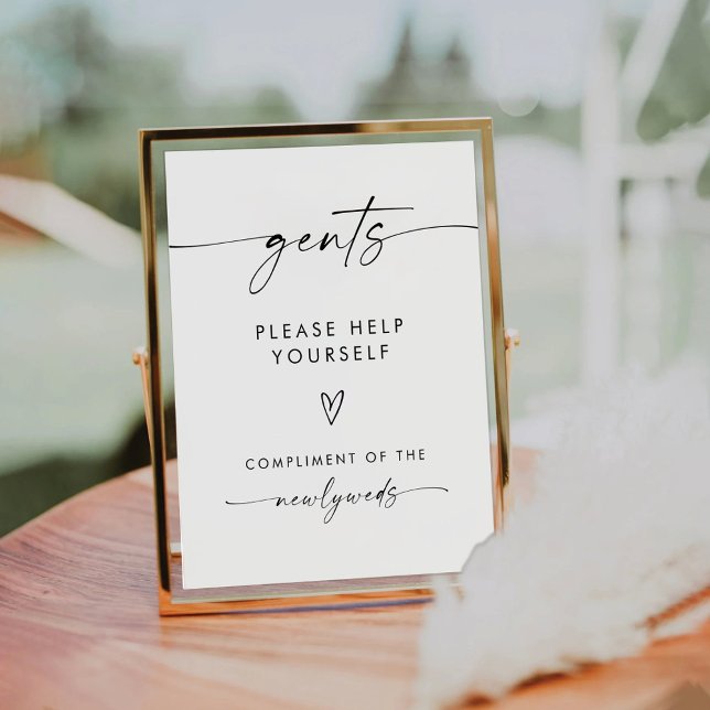 Minimalist Gents Bathroom Sign (Creator Uploaded)