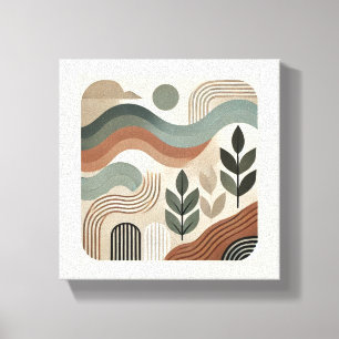 minimalist geometric abstract art canvas print