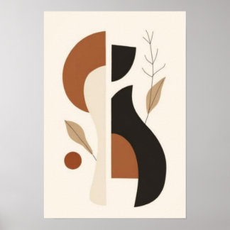 Minimalist Geometric Abstract Wall Art | Scandinav