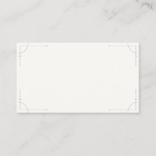 Minimalist Geometric Blank Wedding Enclosure Card