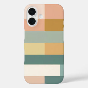 Minimalist Geometric Color Block iPhone Case – Mod