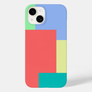 Minimalist Geometric Colour Block Bright Colours Case-Mate iPhone 14 Case