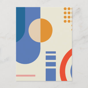 Minimalist geometric holiday postcard