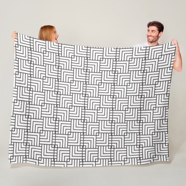 Minimalist Geometric Line Blanket (In Situ)