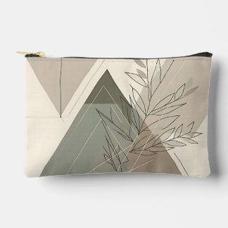 Minimalist Geometric Nature-Inspired Accessory Pouch