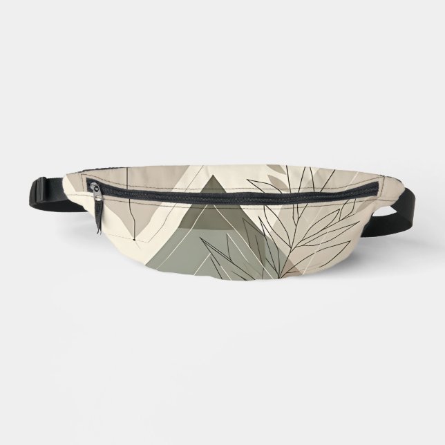 Minimalist Geometric Nature-Inspired Bum Bags (Front)