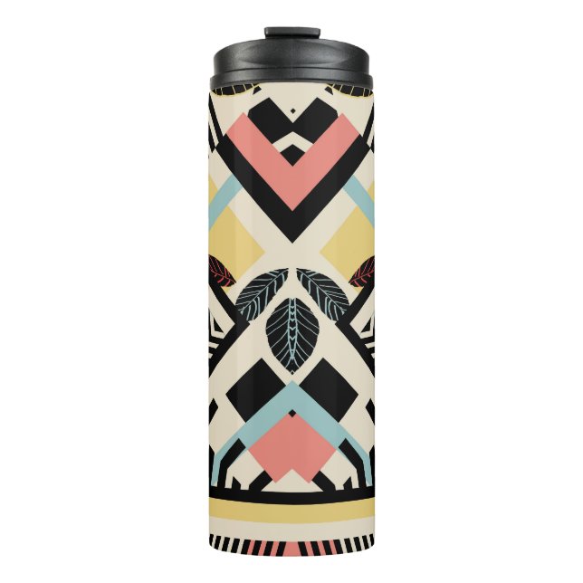 Minimalist Geometric: Pattern Design Thermal Tumbler (Front)