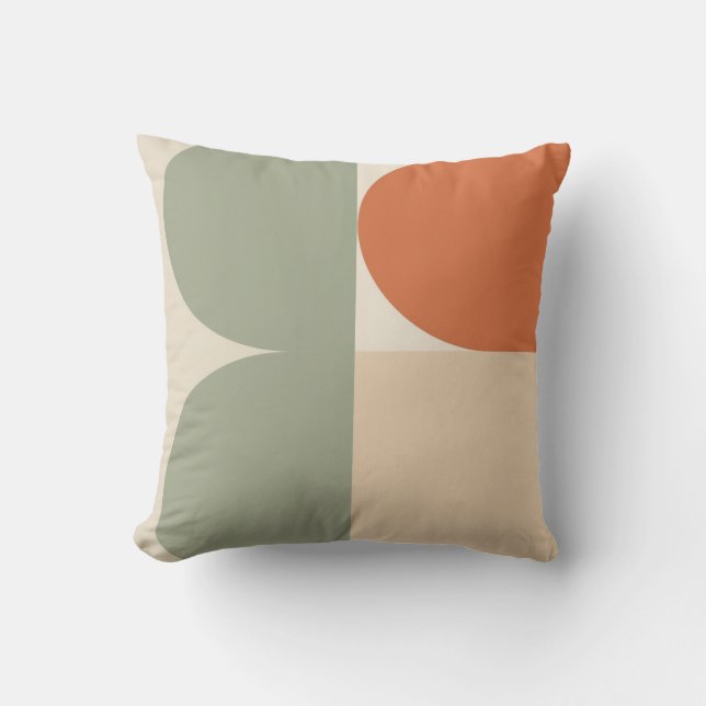 Minimalist Geometric Pillow – Overlapping Circles (Front)