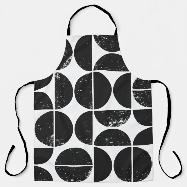 Minimalist geometric: Scandinavian semicircles. Apron (Front)