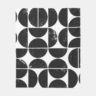 Minimalist geometric: Scandinavian semicircles. Fleece Blanket